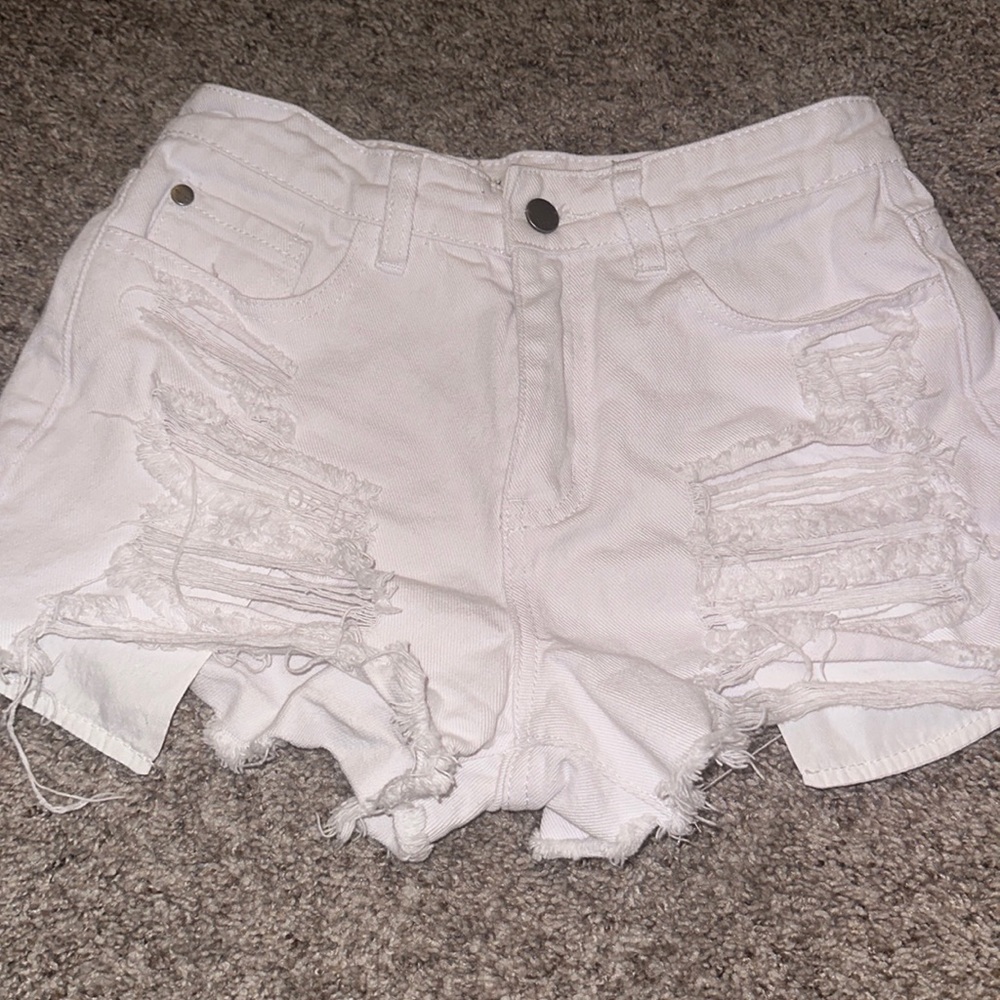 Nature denim women’s small white jean shorts